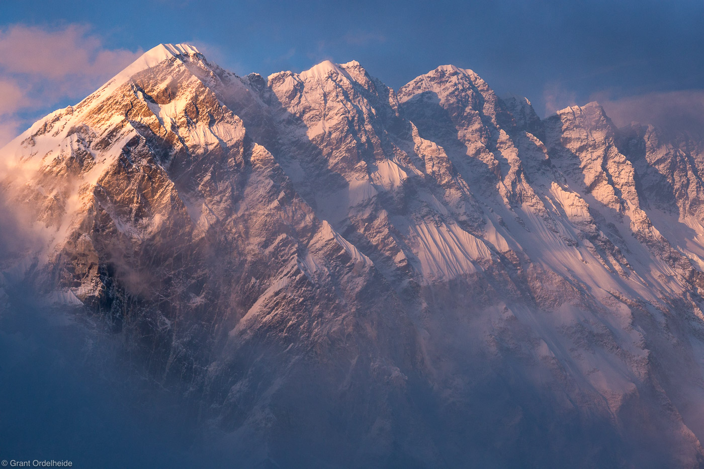 Nuptse Sunset | Sagarmatha National Park, Himalaya, Nepal | Grant ...