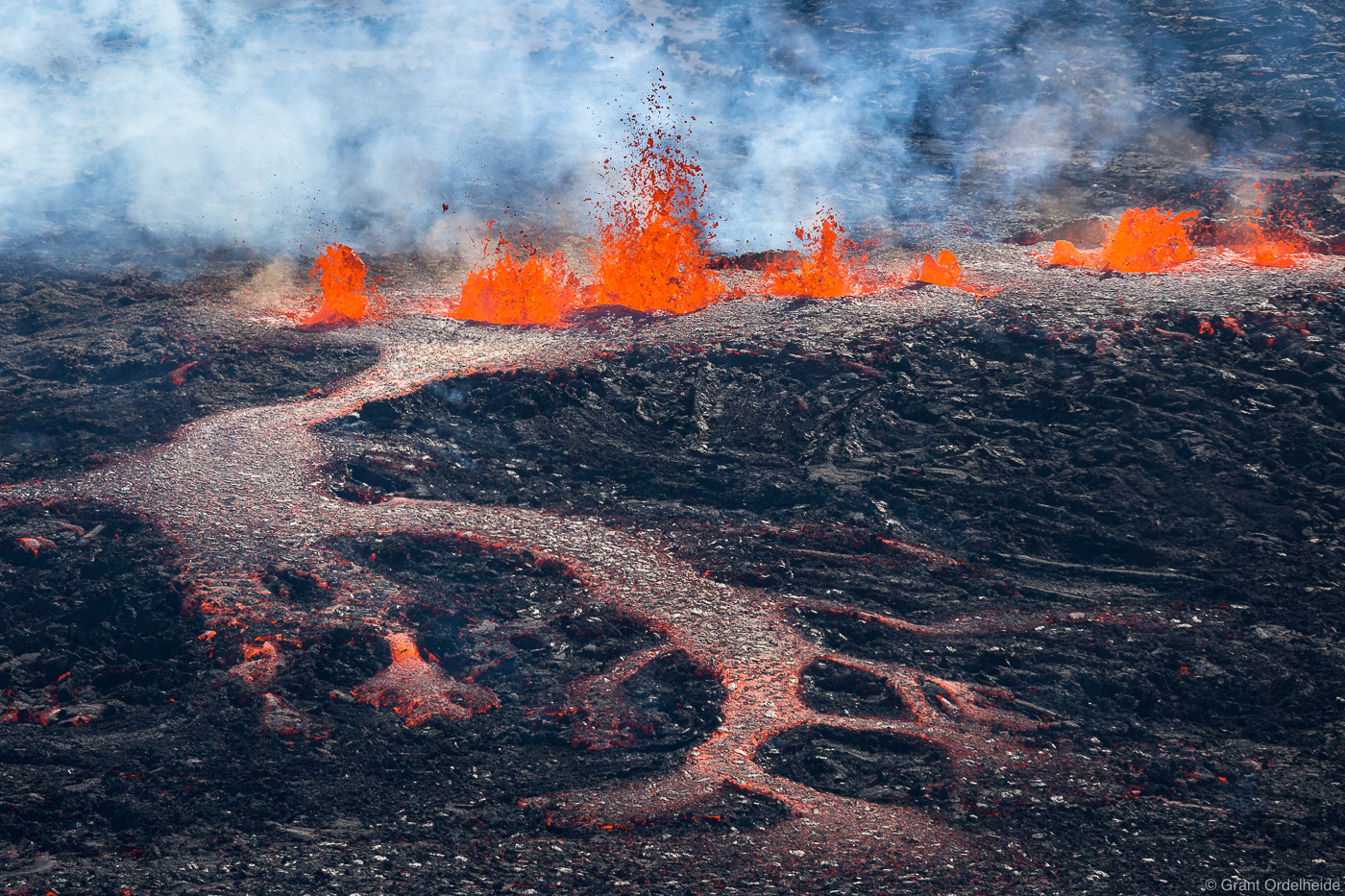 Lava Fissure : Vatnajökull, Iceland : Grant Ordelheide Photography