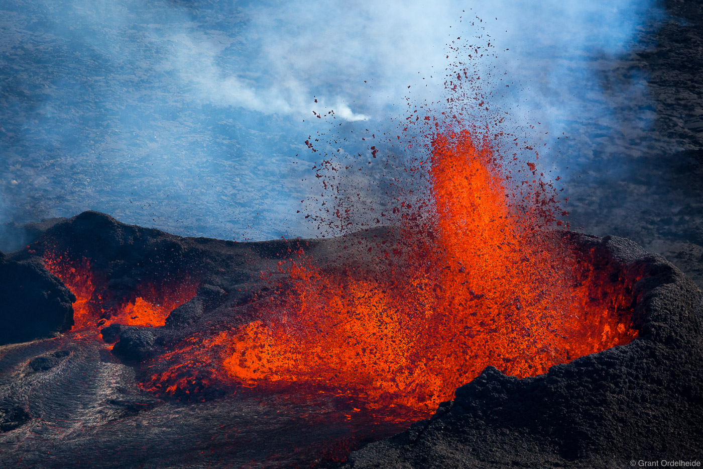 Volcanic Eruption | Vatnajökull, Iceland | Grant Ordelheide Photography